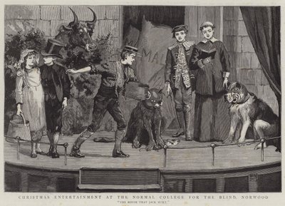 Weihnachtsunterhaltung am Normal College for the Blind, Norwood von Percy Macquoid